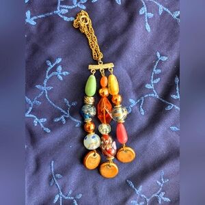 Multicolor Beaded Bag charm